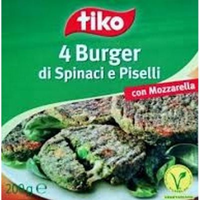 BURGER VEGE.SPAN.GRAS.MOZZ.200G TROPIC