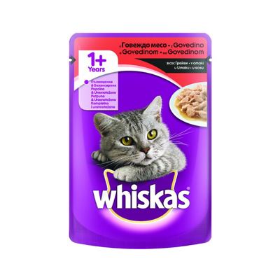 HRANA ZA MACKE GOVEDINA 100g WHISKAS