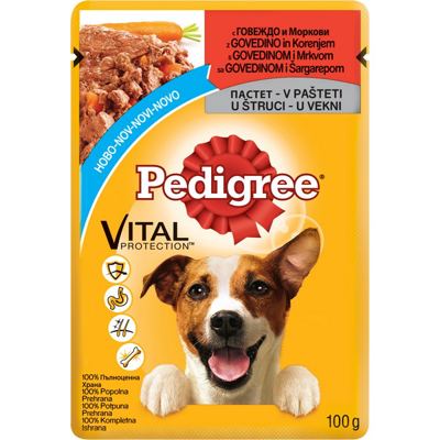 Pedigree kesica govedina i sargarepa u vekni 100 g