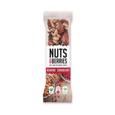 BAR ORGANSKI ALMOND&CRANBERRY NUTS&BERRIES 30G