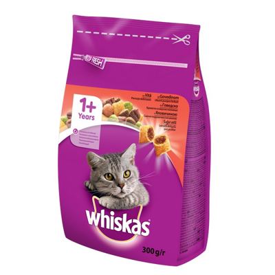 WHISKAS 300g GOVEDINA 1+ SUHA -STARO
