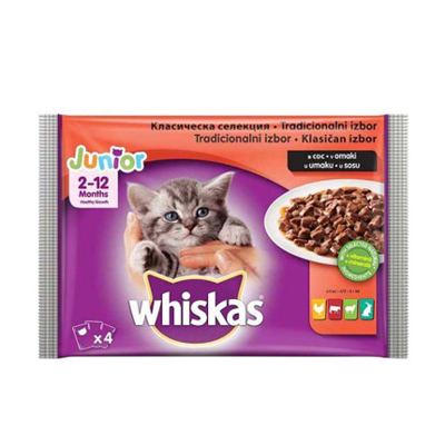 WHISKAS KESICE JUNIOR 4x100g