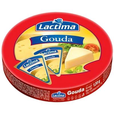 SIR POLUMASNI TOPLJENI GOUDA LACTIMA 120G