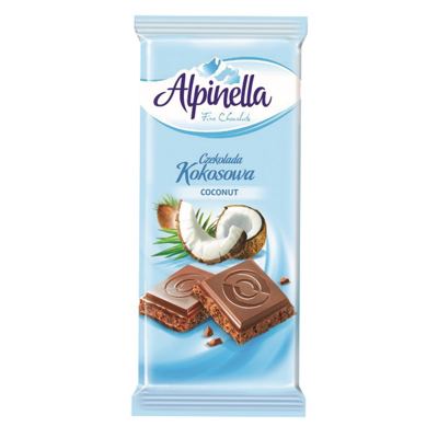 COKOLADA ALPINELLA MLECNA SA KOKOSOM 90GR