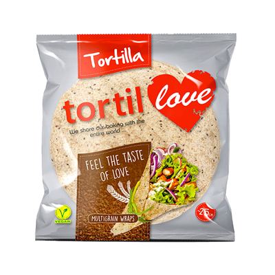 TORTILJA INTEGRALNA 25CM LOVE 240G