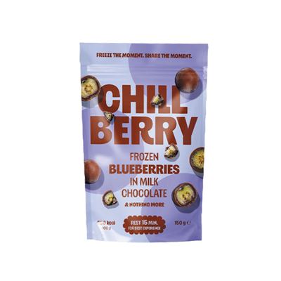 SMRZNUTE BOROVNICE U MLECNOJ COKOLADI 150G CHILLBERRY