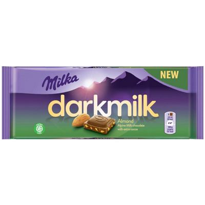 MILKA DARK ALMOND 85g