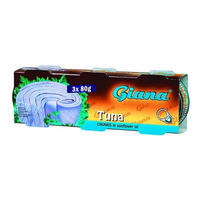 TUNA KOMAD U ULJU 3X80GR GIANA