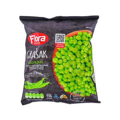 SMRZNUTO POVRĆE GRAŠAK FLORA 450G