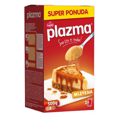 PLAZMA MLEVENI KEKS 400g+100g