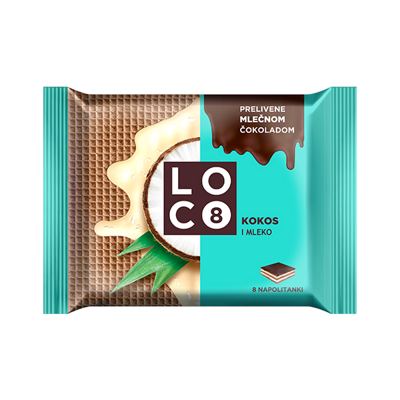 LOKO NAPOLITANKA 115g KOKOS & MLEKO BAMBI