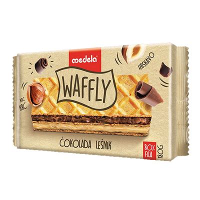 WAFL ČOKOLADA LEŠNIK 180G MEDELA
