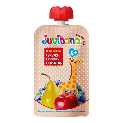 KASICA JUVITANA JABUKA KRUSKA BOROVNICA 100G
