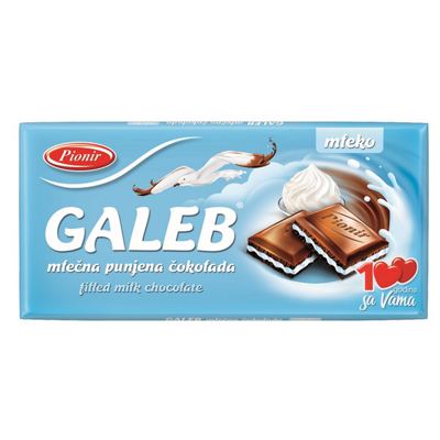 Čokolada Galeb PIONIR Punjena Mlekom 80 g