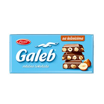 Cokolada GALEB 0080 seckani lesnik Pionir 25