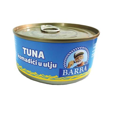 TUNA KOMADIĆI U ULJU BARBA 170G