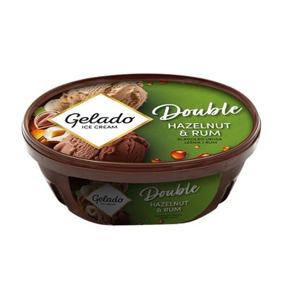 SLADOLED DOUBLE HAZELNUT RUM GELADO 1000ML