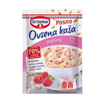 POSNA OVSENA KASA 55g MALINA DR OETKER