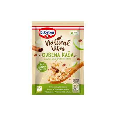 KAŠA OVSENA JABUKA&CIMET&SUVO G.NATURAL VIBES 60G