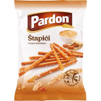 PARDON ŠTAPIĆI PUNJENI KIKIRIKI 120g