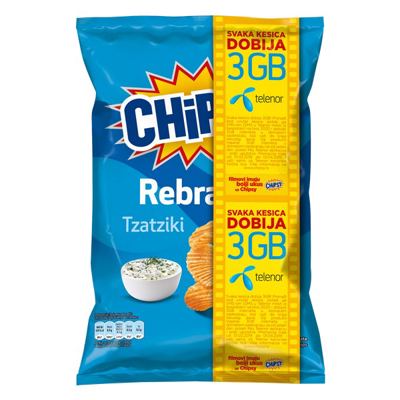 ČIPS MARBO CHIPSY SLANI TZATZIKI FOOTBALL 80G
