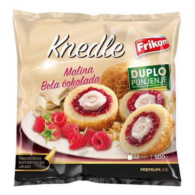 KNEDLE MALINA BELA COKOLADA 500g FRIKOM