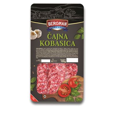 KOBASICA CAJNA SLAJS 100G BERGMAN