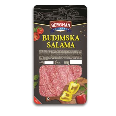 KOBASICA BUDIMSKA SLAJS 100G BERGMAN