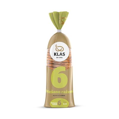 KLAS MEŠANO RAŽANI REZANI HLEB 500G