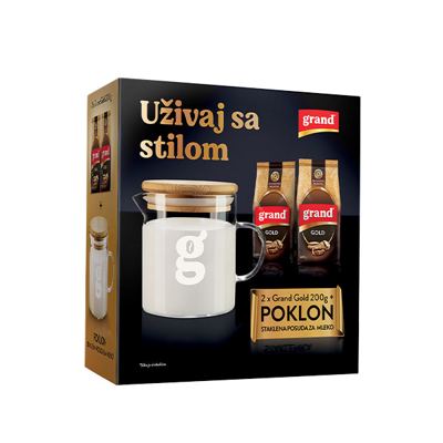 GRAND GOLD 200GR X2 + STAKLENA POSUDA