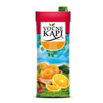 VOĆNI NAPITAK VOĆNE KAPI POMORANDŽA 1.5L BRIK