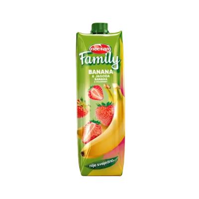 SOK NECTAR FAMILY BANANA I JAGODA BRIK 1L