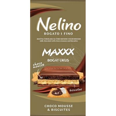 NELINO MAXXX 100g CHOCO MOUSE&BISCUIT
