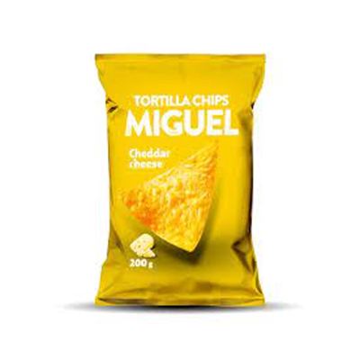CHIPS TORTILJA MIGUEL 200G CHEDAR CHEESE