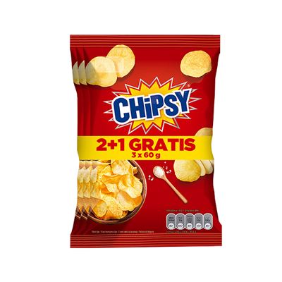 MARBO ČIPS RAVAN SLANI 3X60G