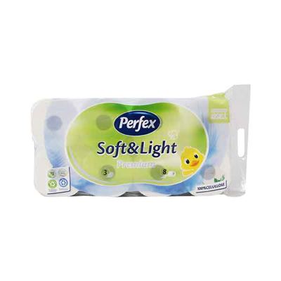 PAPIR TOALET PERFEX SOFT&LIGHT PREMIUM 650 8/1 3SL