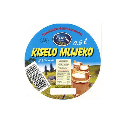KISELO MLIJEKO 1/2 FASS