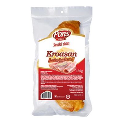 Kroasan kackavalj i sunka Pons