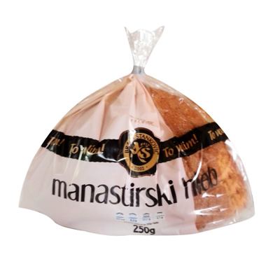 HLEB MANASTIRSKI 350G REZANI