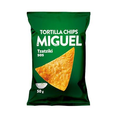 TORTILLA CHIPS MIGUEL TZATZIKI SOS 50gr