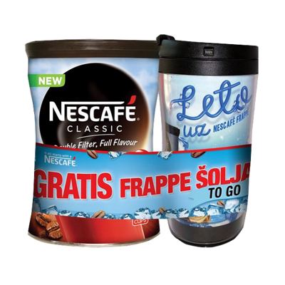 INSTANT KAFA NESCAFE CLASSIC 250G+FRAPPE CASA