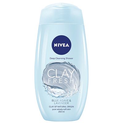 NIVEA CLAY BLUE AGAVE&LAV. GEL ZA TUŠ 250 ml 12
