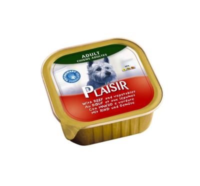 PAŠTETA PSE GOVED POVRĆE 150G PLAIS