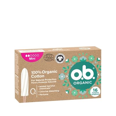 O.B. Organic Mini tampons, 16pcs