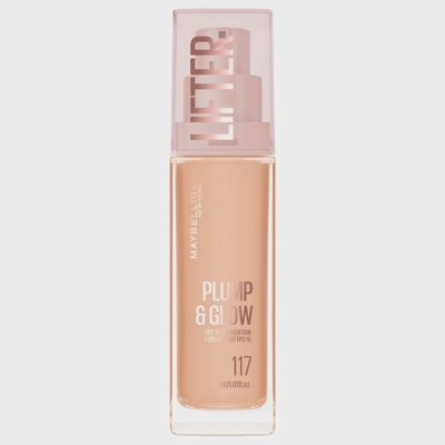 MAYBELLINE PLUMP&GLOW tečni puder 117