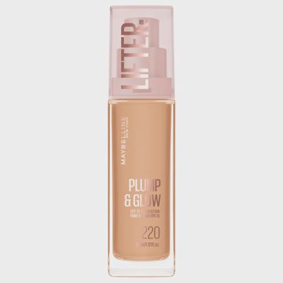 MAYBELLINE PLUMP&GLOW tečni puder 220