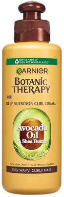 KREMA BEZ ISPIRANJA ZA SUVU TALASASTU I KOVRDŽAVU KOSU AVOCADO BOTANIC THERAPY 200ML GARNIER