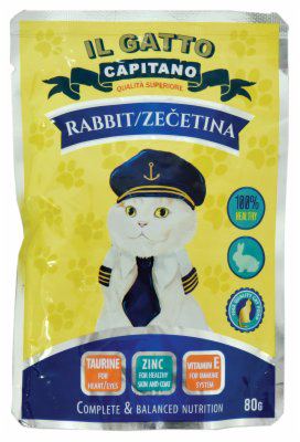 HRANA ZA MAČKE ZEČETINA CAPITANO 80G