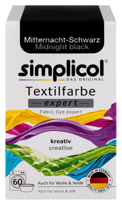 SIMPLICOL boja/tkan.Midnight black 150g