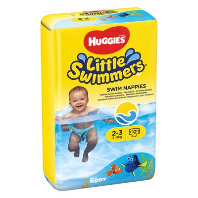 PELENE HUGGIES SWIMMERS 2-3 3-8KG 12/1
